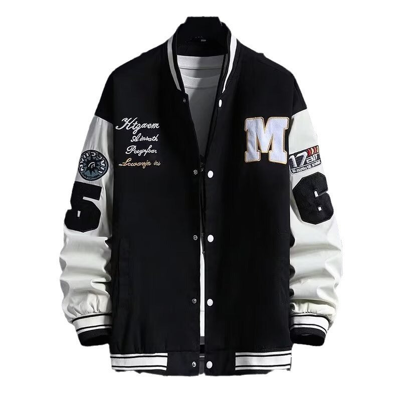 Junior High School Student Baseball Jacket | Loose Hong Kong Style Fashion