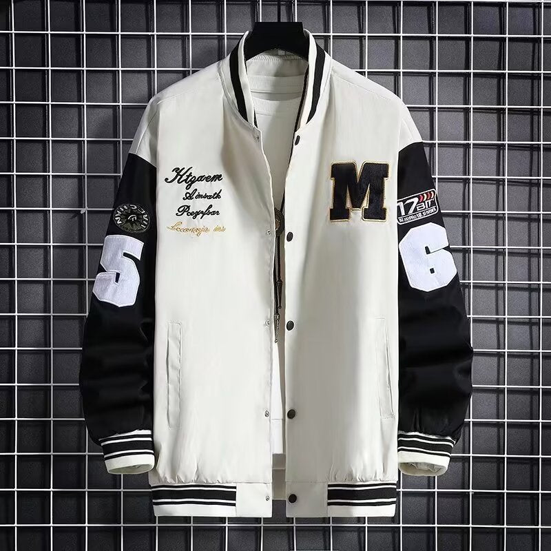 Junior High School Student Baseball Jacket | Loose Hong Kong Style Fashion