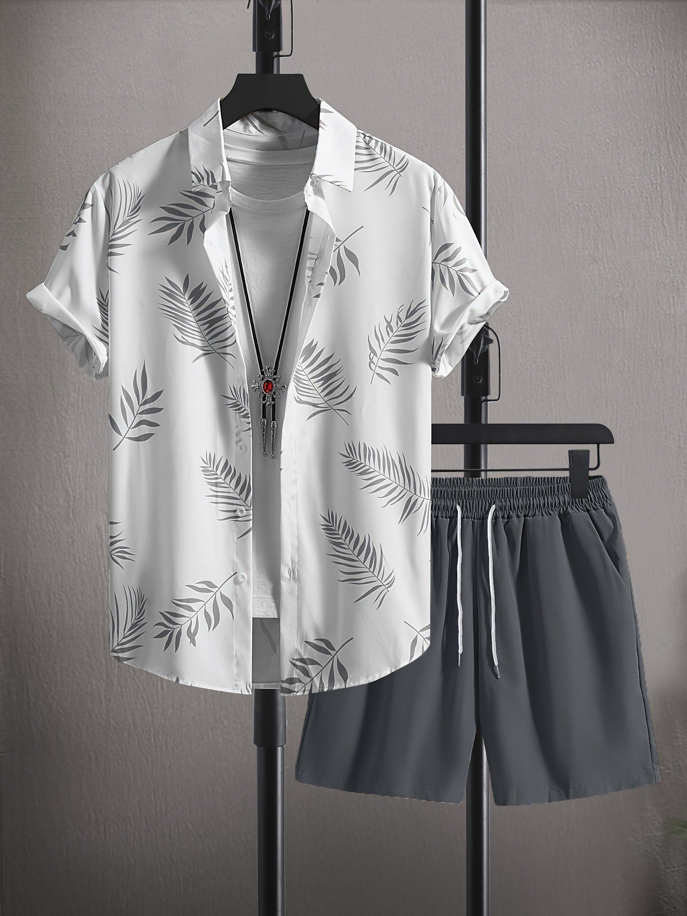 Men's 3D Printed Summer Shirt & Shorts Set | New Style Casual Cardigan Two-piece