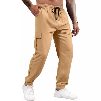 Multi-Pocket Loose Straight Cargo Trousers - Versatile and Comfortable Casual Pants