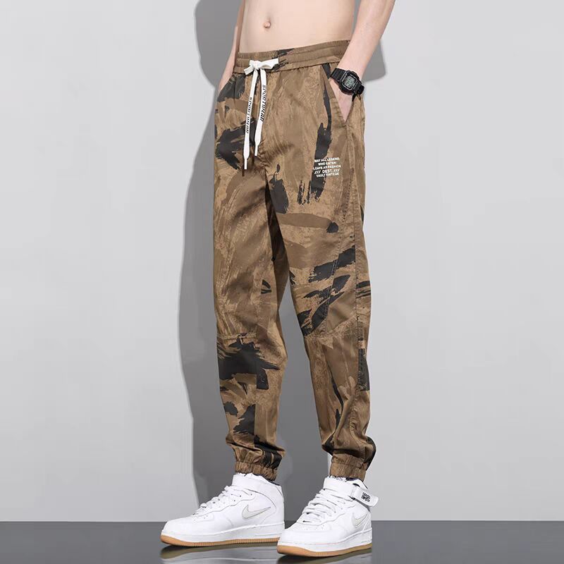 Sports Casual Camouflage Harem Pants - All-Match Working Cargos for Men