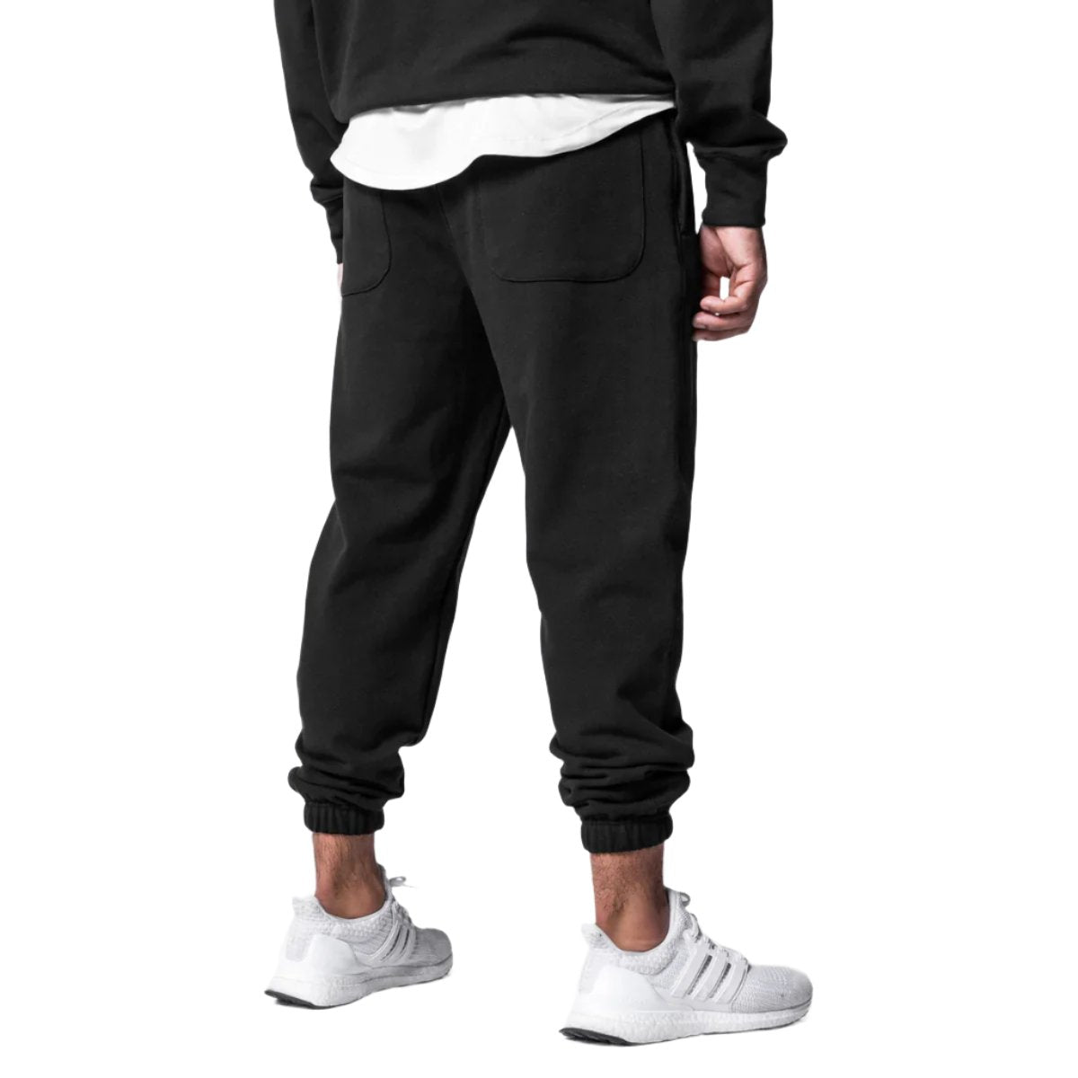 Loose American Style Exercise Workout Outfit - Men's Trendy Casual Hooded Cotton Sweater & Sweatpants Two-Piece Set