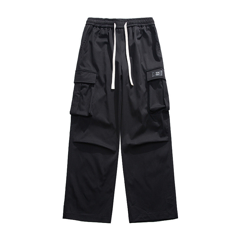 Men's Straight Multi-Pocket Casual Pants - Comfortable Everyday Wear