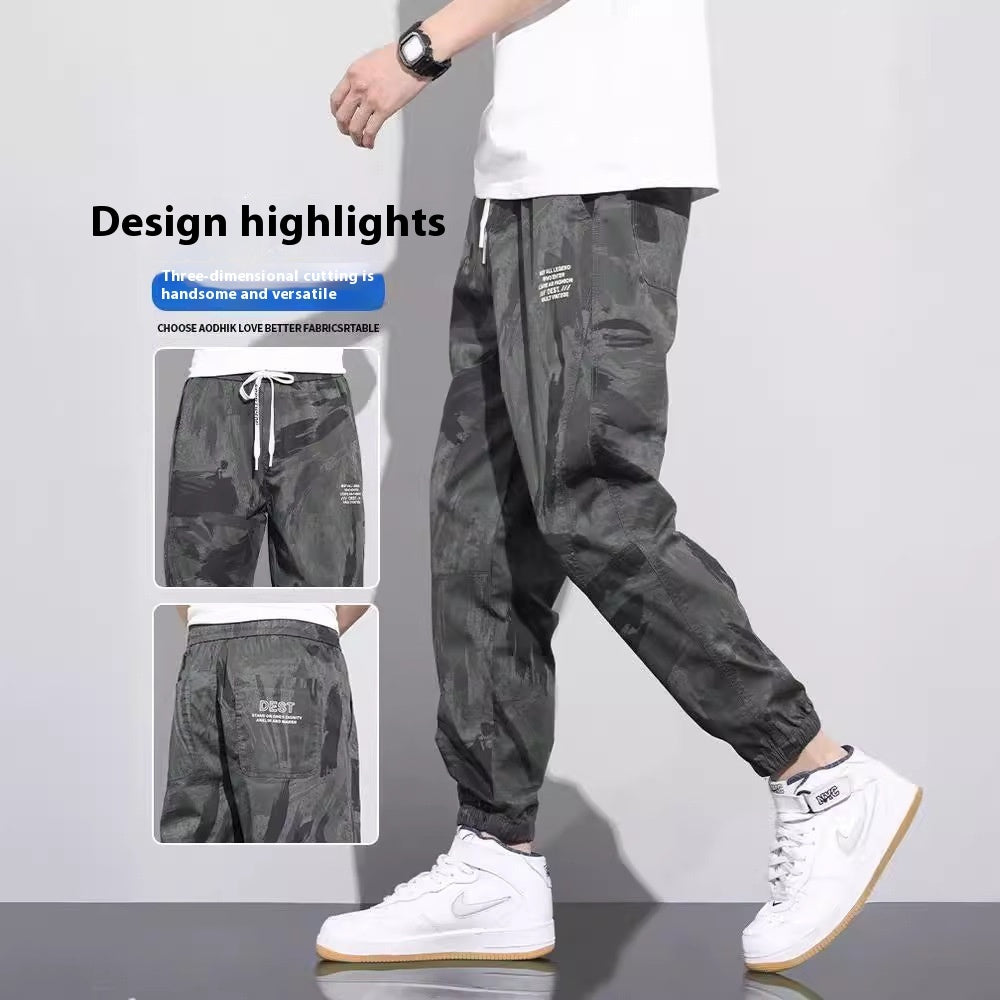 Sports Casual Camouflage Harem Pants - All-Match Working Cargos for Men