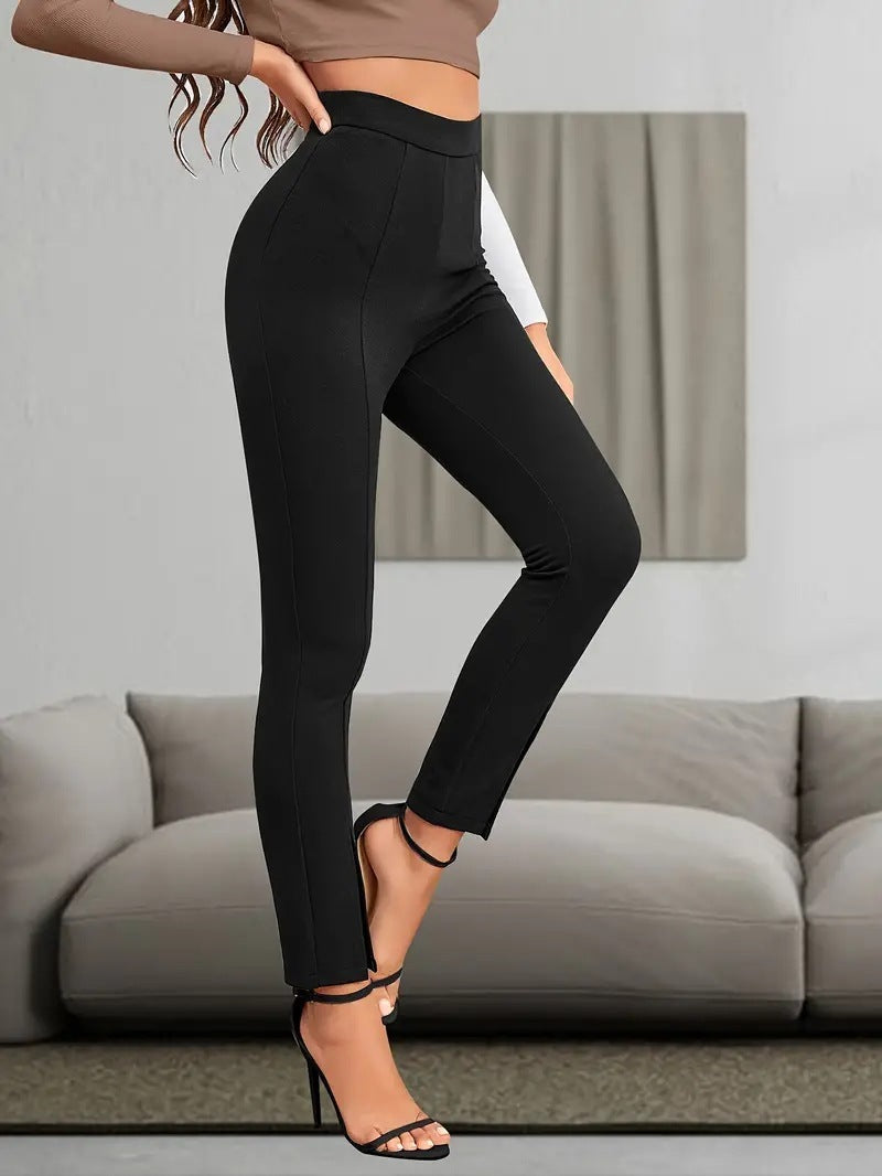 European & American High Waist Yoga Leggings - Casual Sports, Slim Fit, Hip Lifting, Breathable Comfort